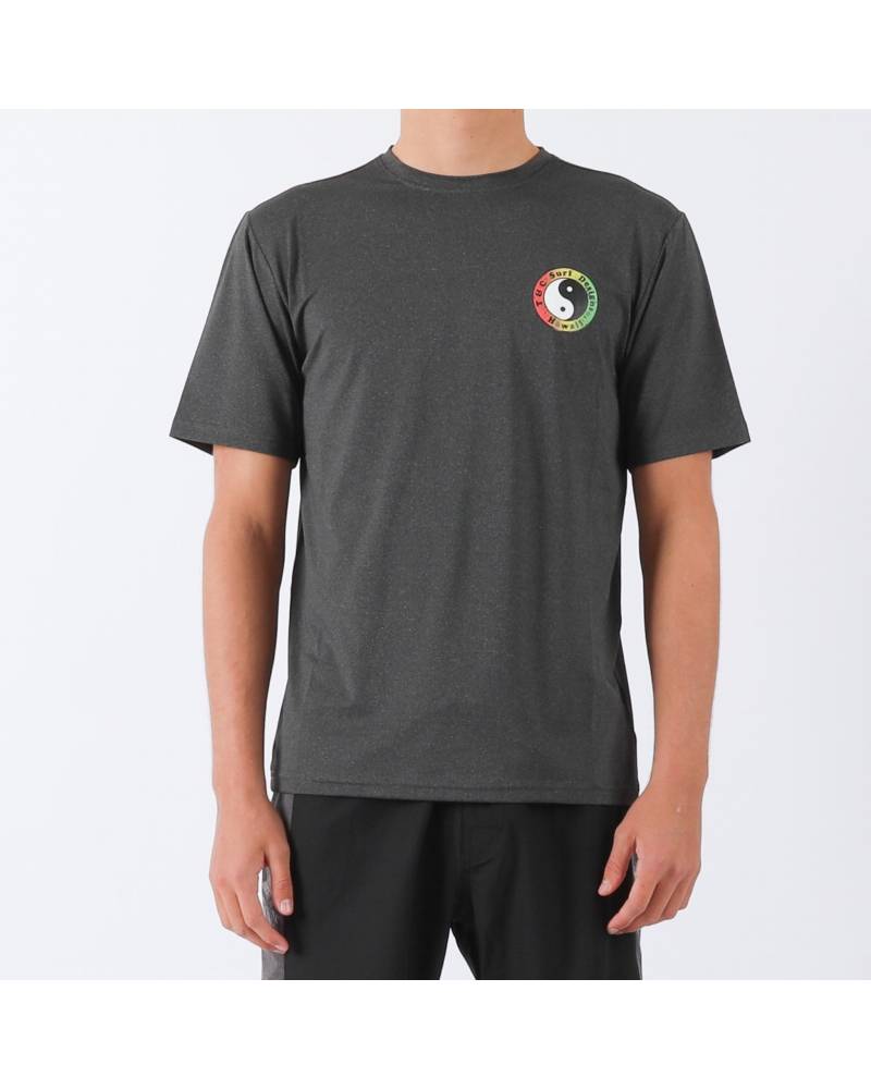 OG Logo Surf Tee UPF 50+ - Black Heather