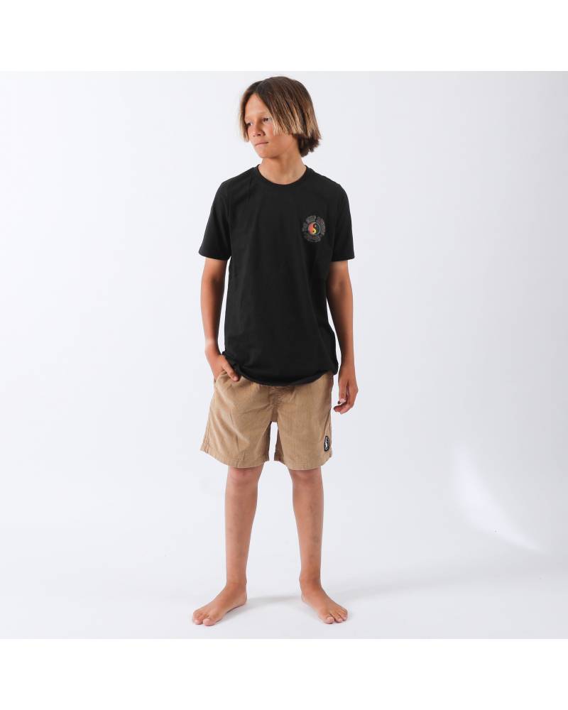 Model wearing shorts