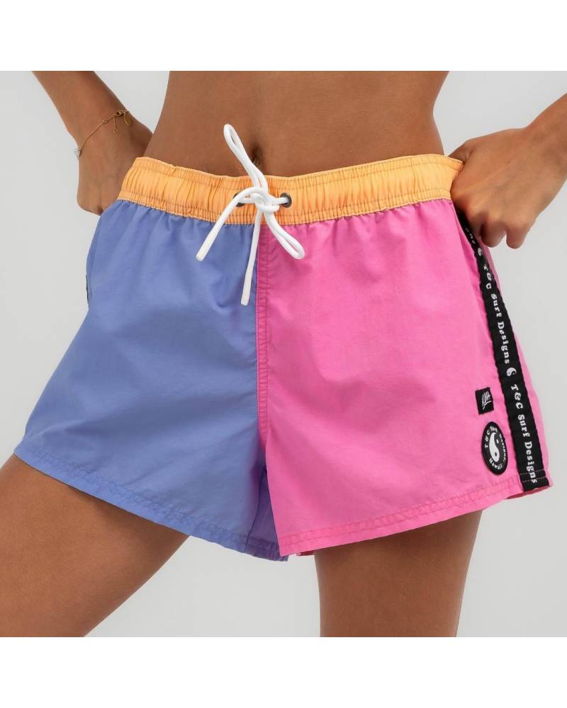 Front view of surf shorts