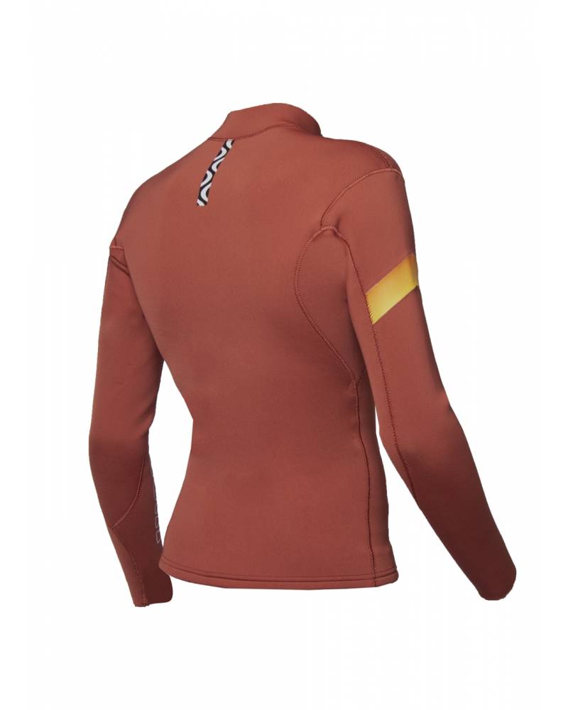 7 Seas Boys Raditude 2mm Front Zip - Rust Back View