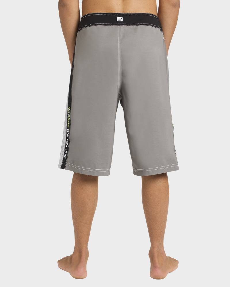 Back view of Boardshorts - PEWTER