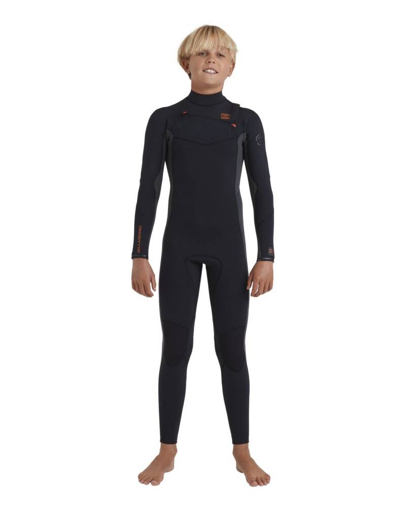 Boys 6-16 3/2mm Absolute Natural Chest Zip Steamer Wetsuit