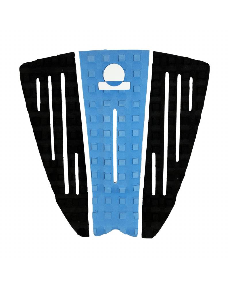 Summer vibes Session 3-Piece GROM SIZE surfboard deck grip traction tail pad - Blue