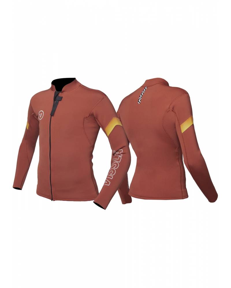 7 Seas Boys Raditude 2mm Front Zip - Rust Front and Back View