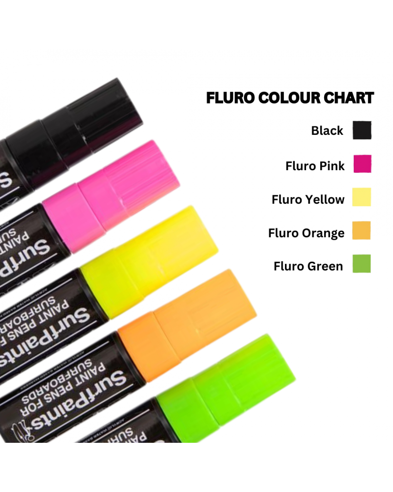 Fluro Acrylic Paint Pens - 15mm Durable Wide Nibs for All Surfaces – Premium Japanese Quality