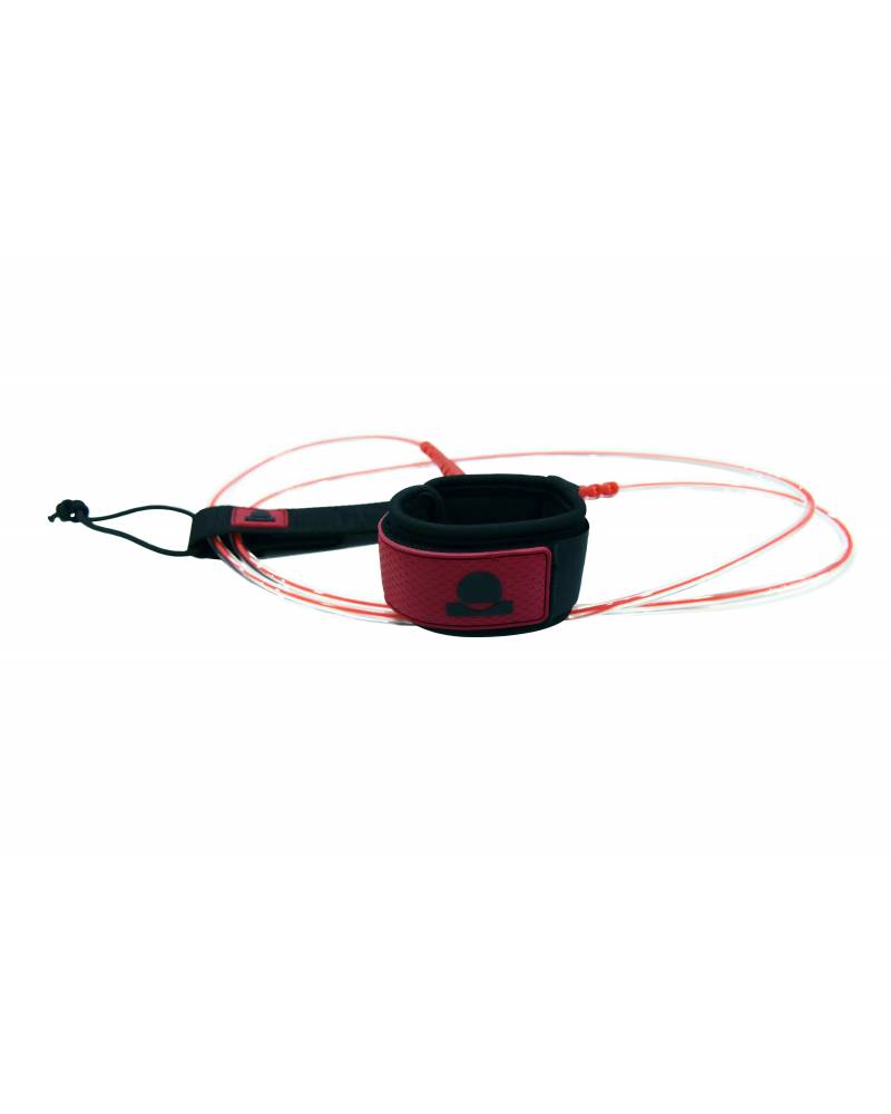 Summer vibes Session 5ft Surfboard Leash Leg rope - Red Clear - Summer vibes