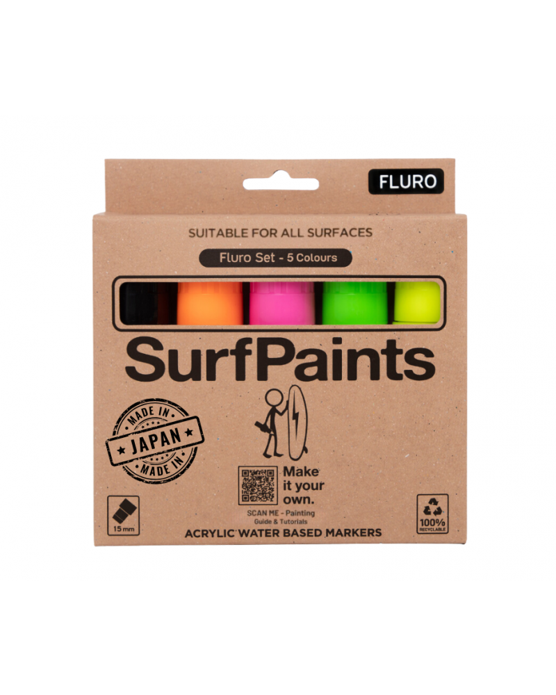 Fluro Acrylic Paint Pens - 15mm Durable Wide Nibs for All Surfaces – Premium Japanese Quality