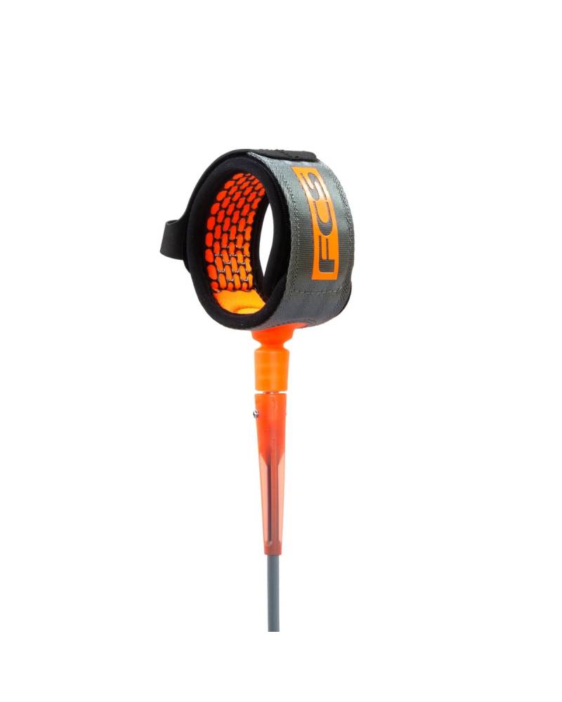 6ft Comp Essential Leash - Charcoal/Blood Orange
