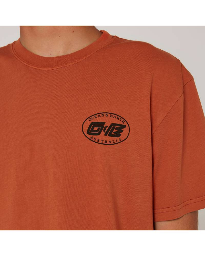 Washed Oval Heritage Tee Big Mens