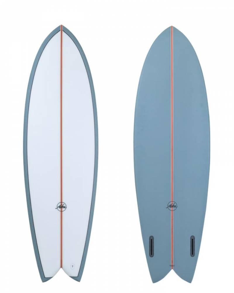Keel Twin PU + PVCP - Blue (Aloha) - 5' 8" x 20 1/2" x 2 3/8" x 31.1L - Futures