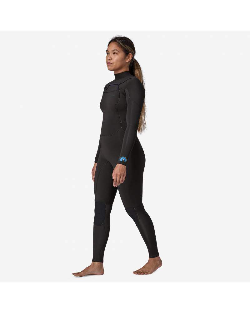 Back view of model in wetsuit