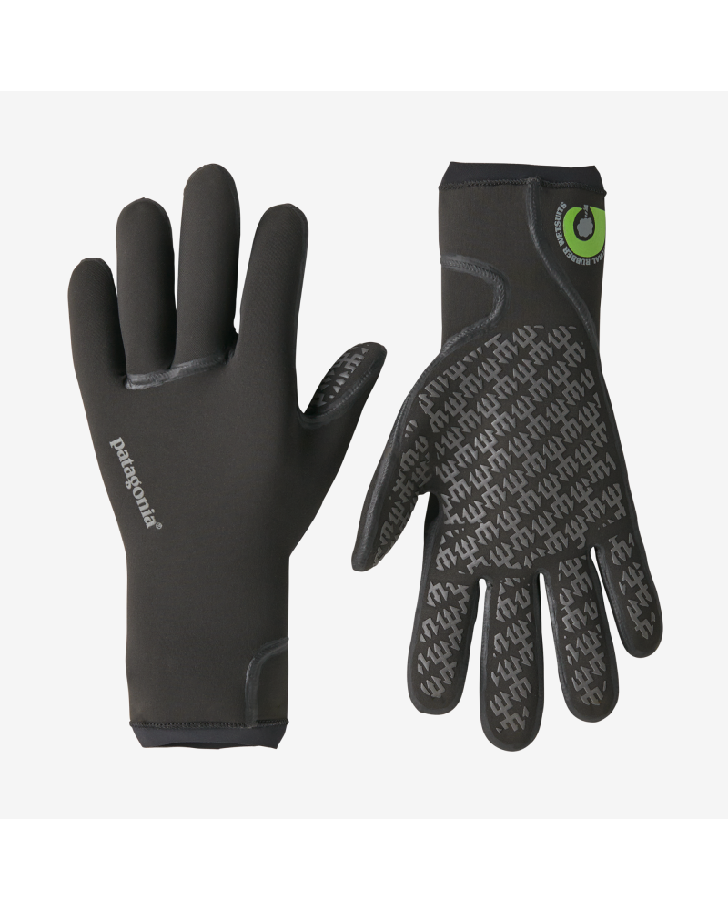 Front and back of wetsuit gloves