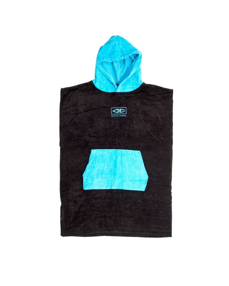 Youth Hooded Poncho - Black