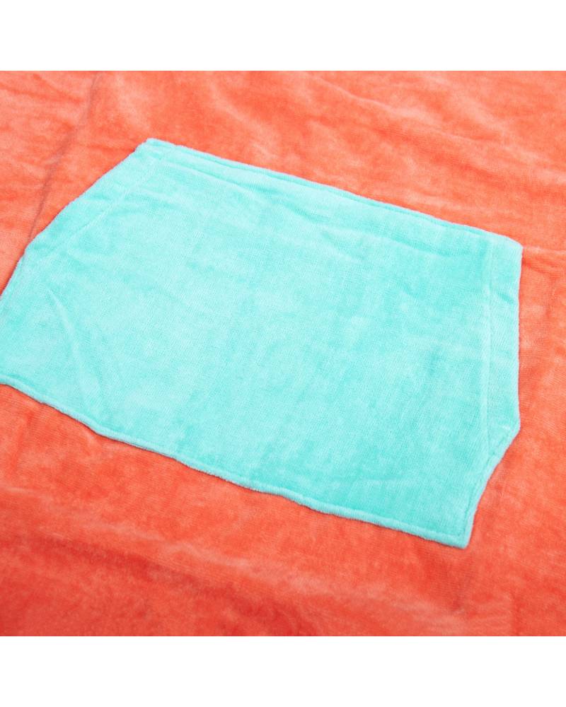 Poncho Towel | Youth Hooded - Coral | Ocean and Earth