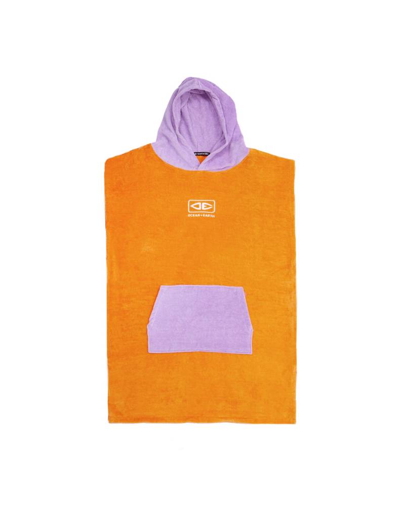 Youth Hooded Poncho - Orange