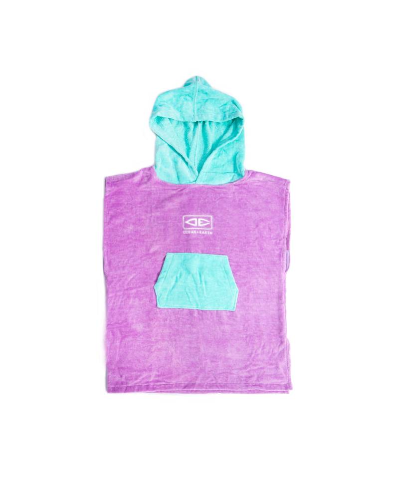 Ocean and Earth Toddlers Hooded Poncho - Violet