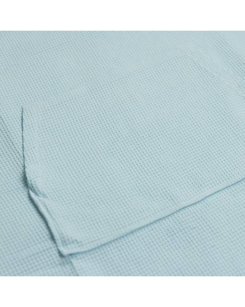 Pocket detail of Bleached Aqua Poncho