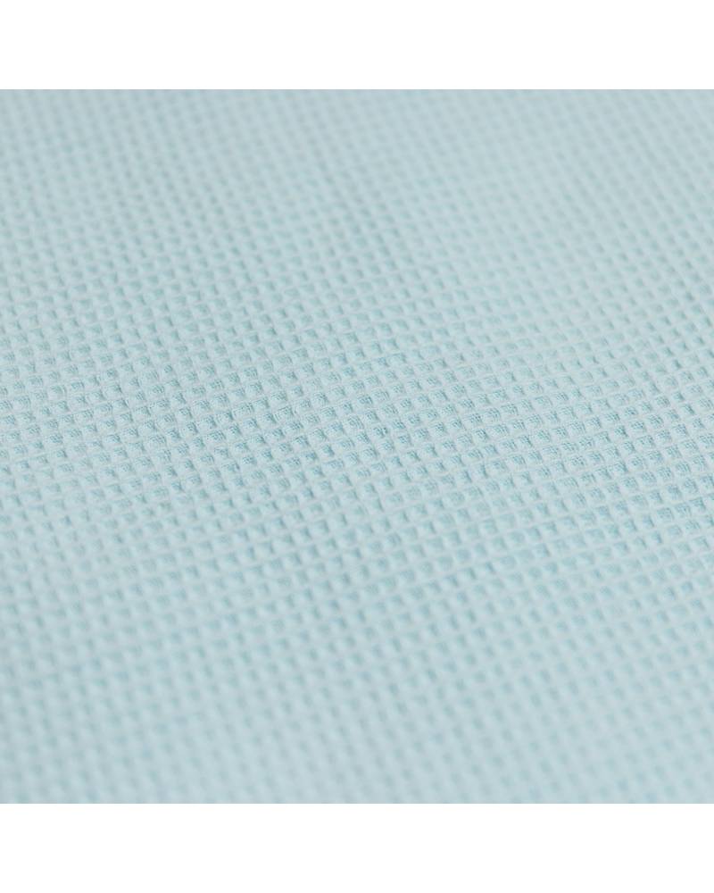 Fabric detail of Bleached Aqua Poncho