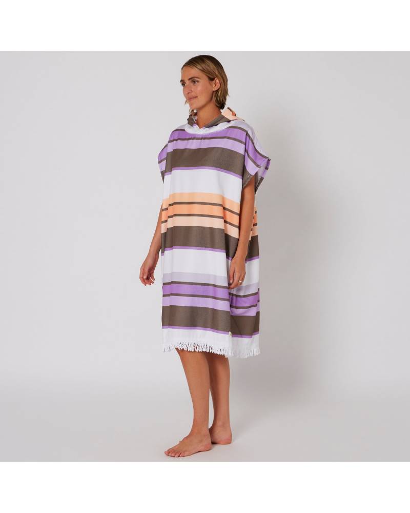 Ladies Sunkissed Hooded Poncho Detail