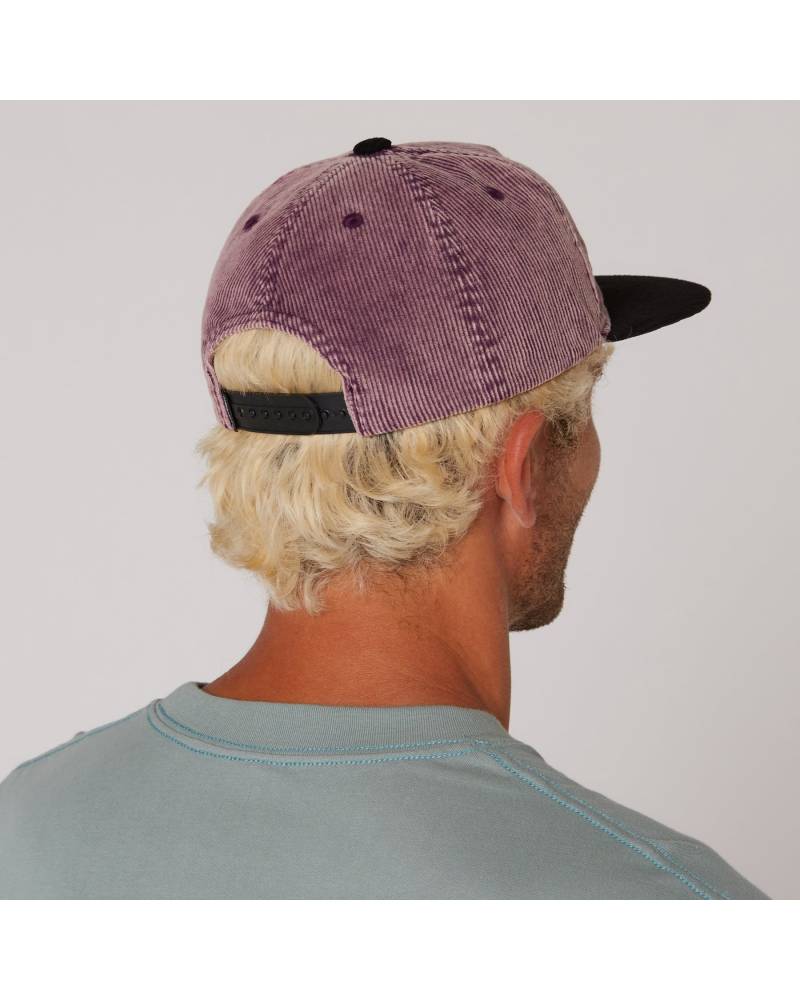 Plum Heritage Cap Worn Back
