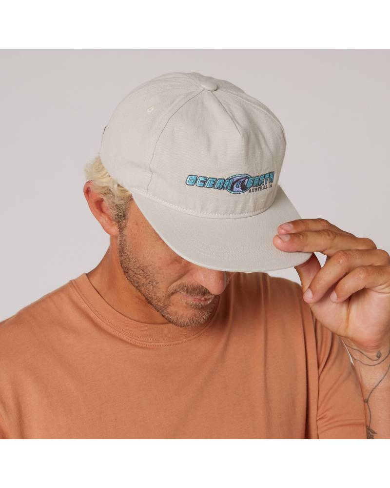 Person wearing Vintage White cap