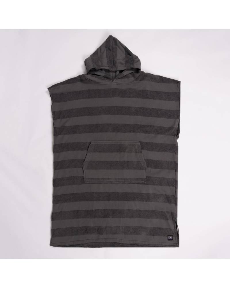 Charcoal Poncho Worn