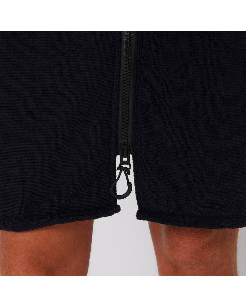 Close-up of bottom zipper