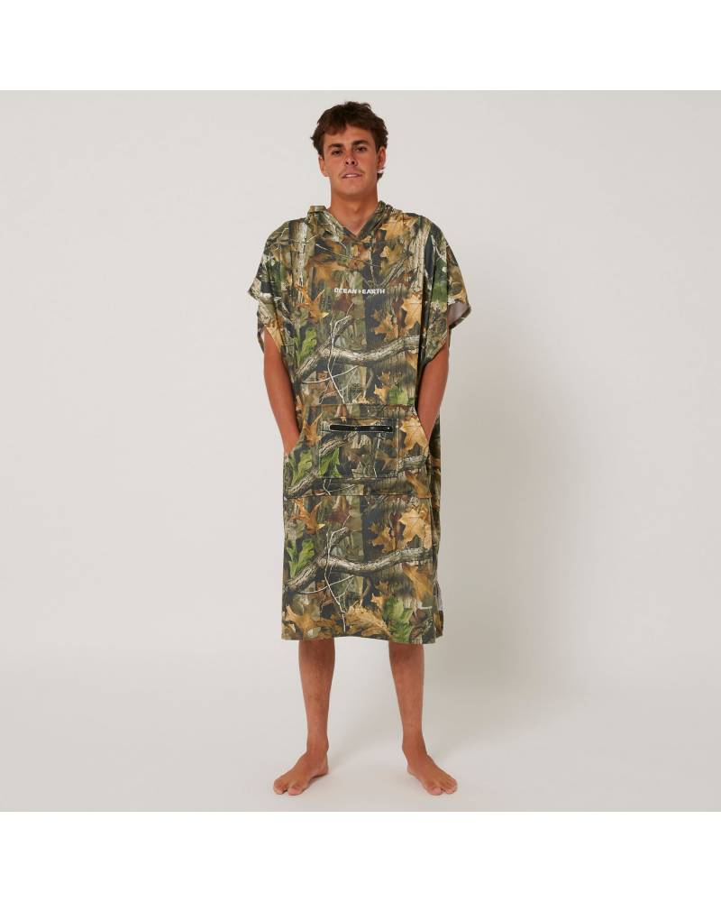 Real Camo Hooded Poncho