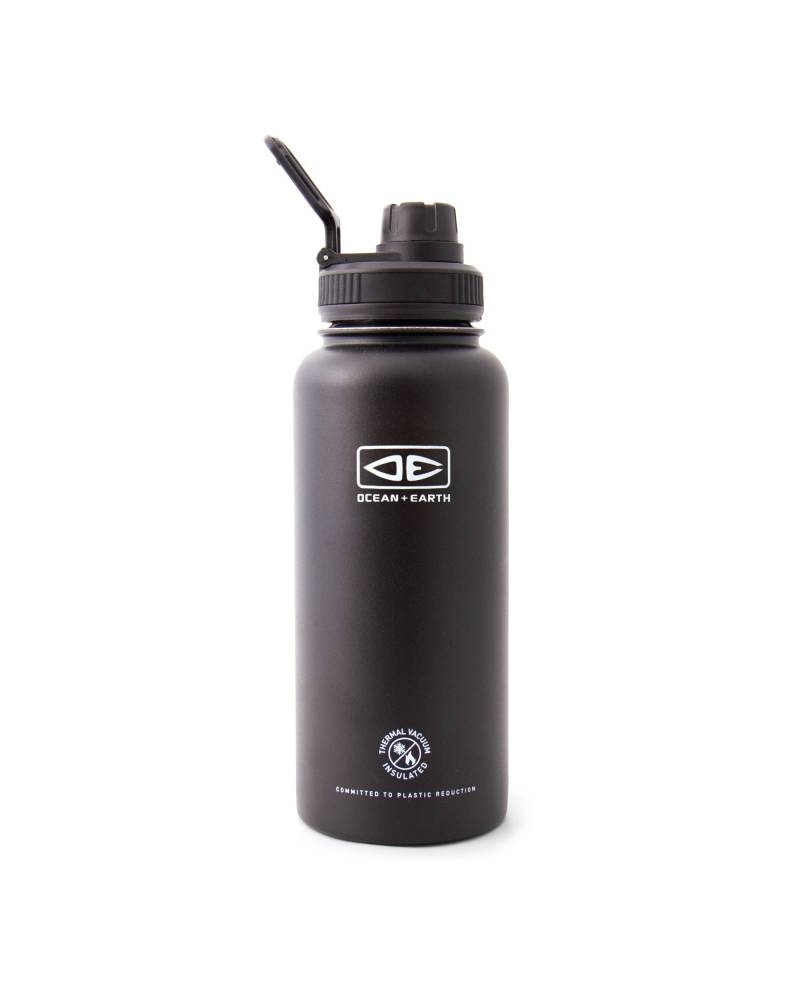Insulated Screw Top Flask 1L - Black