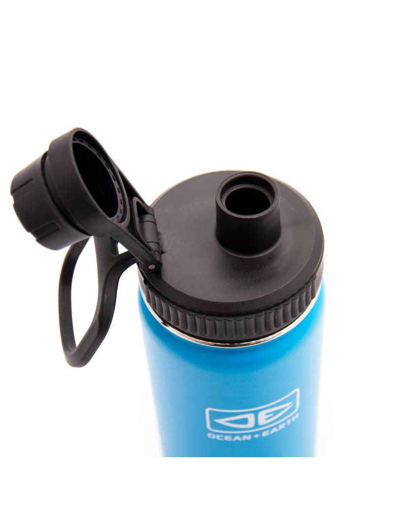 Insulated Screw Top Flask - Blue Cap Detail