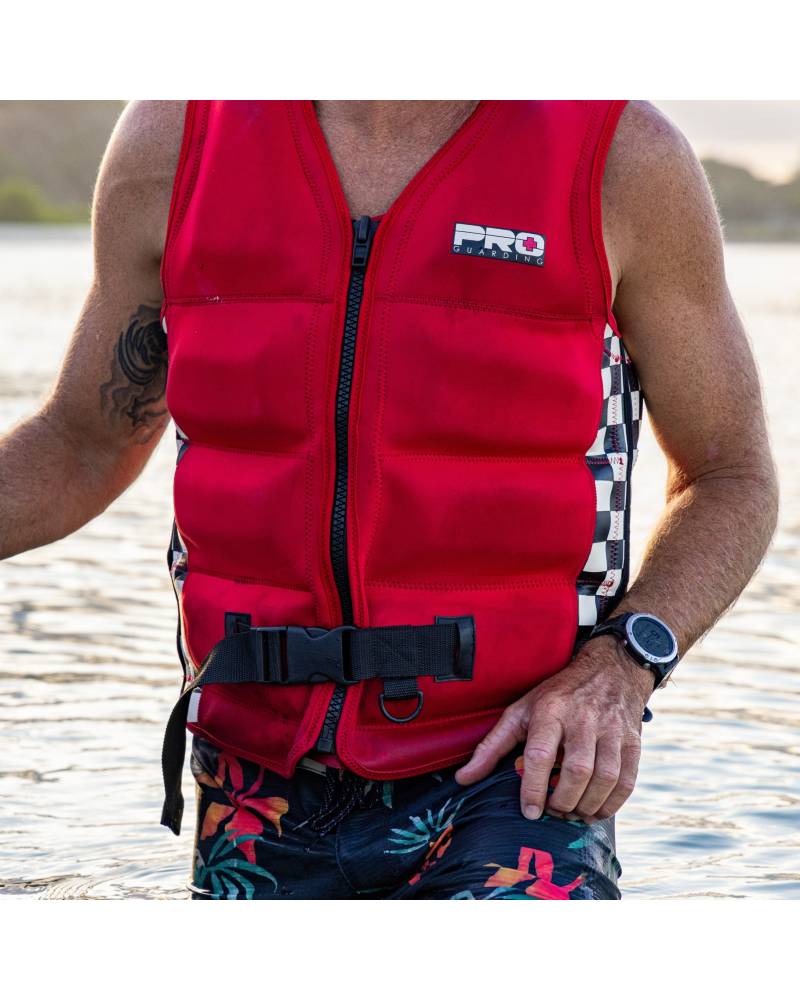 Jet Ski Life Vest - Solid Red