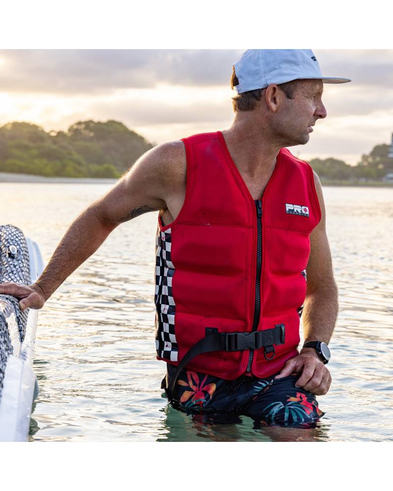 Jet Ski Life Vest - Solid Red