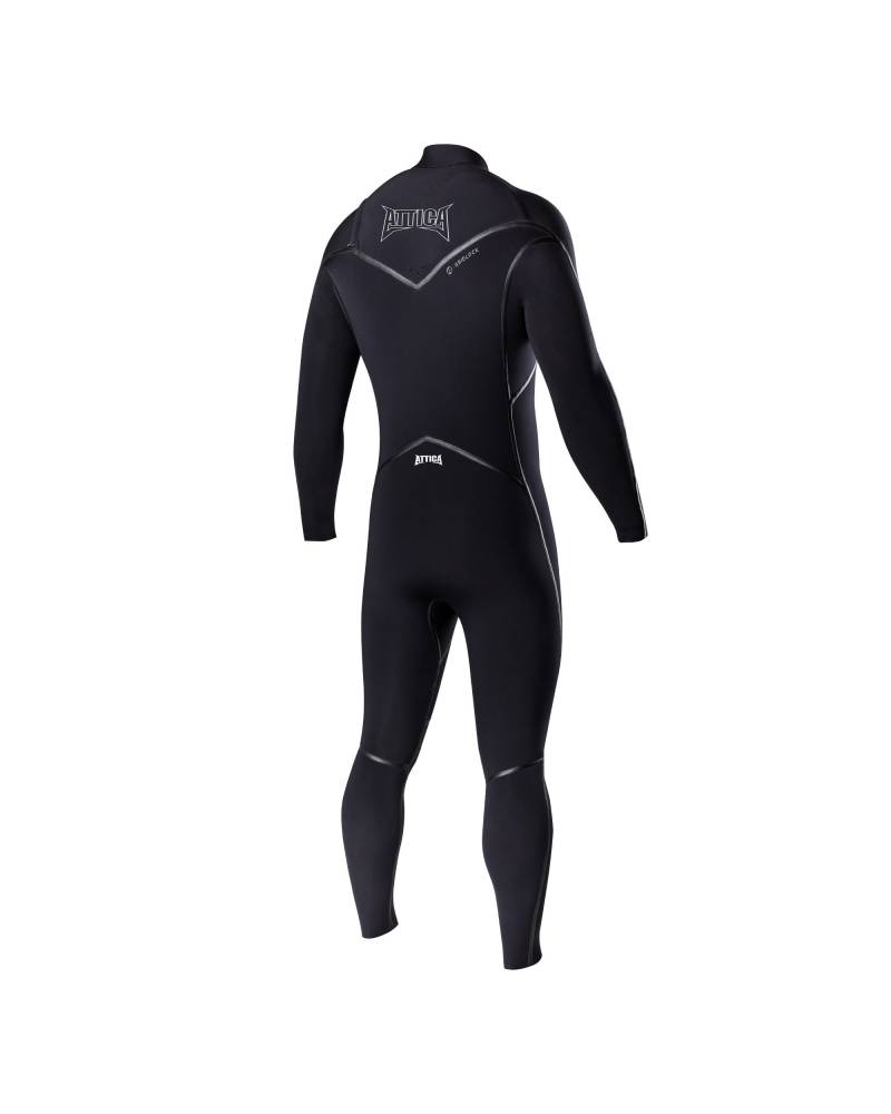 Attica ALPHA Chest Zip 3/2mm Steamer - BLACK / WHITE