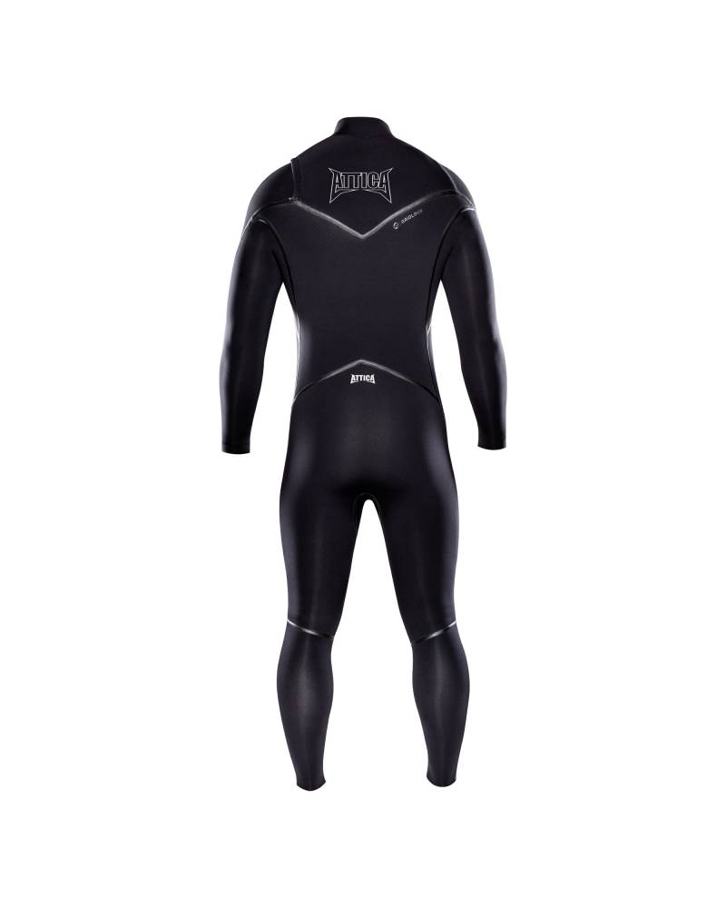 Attica ALPHA Chest Zip 3/2mm Steamer - BLACK / WHITE
