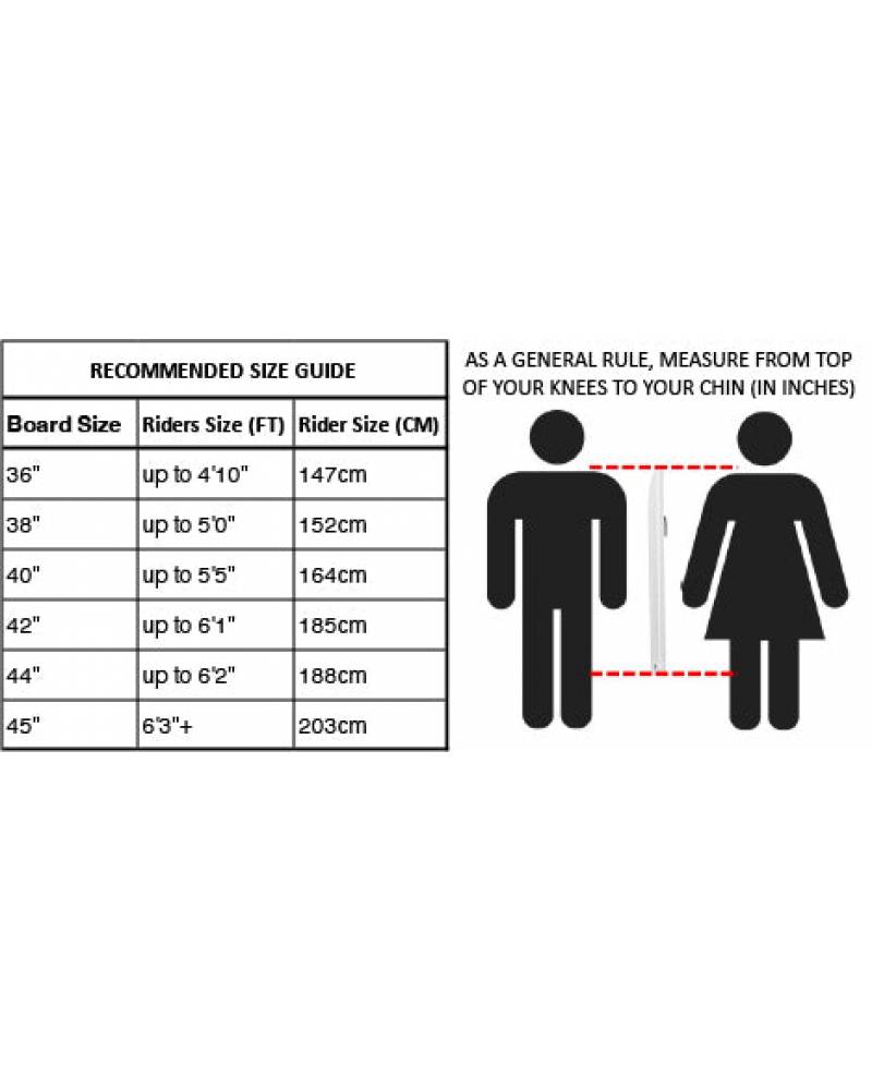 Bodyboard size guide