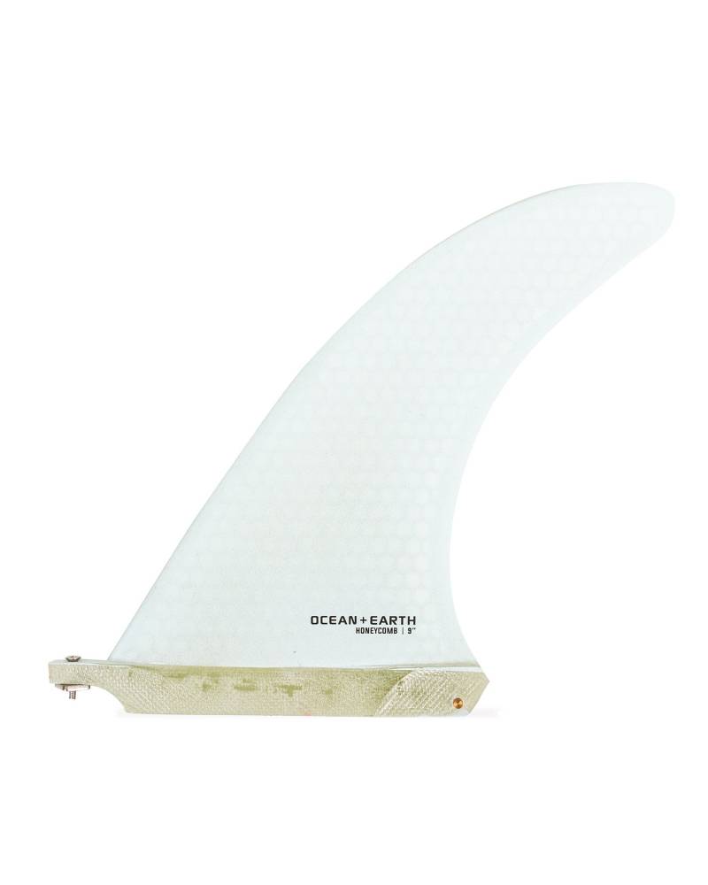 Honeycomb Single Longboard Fin - White