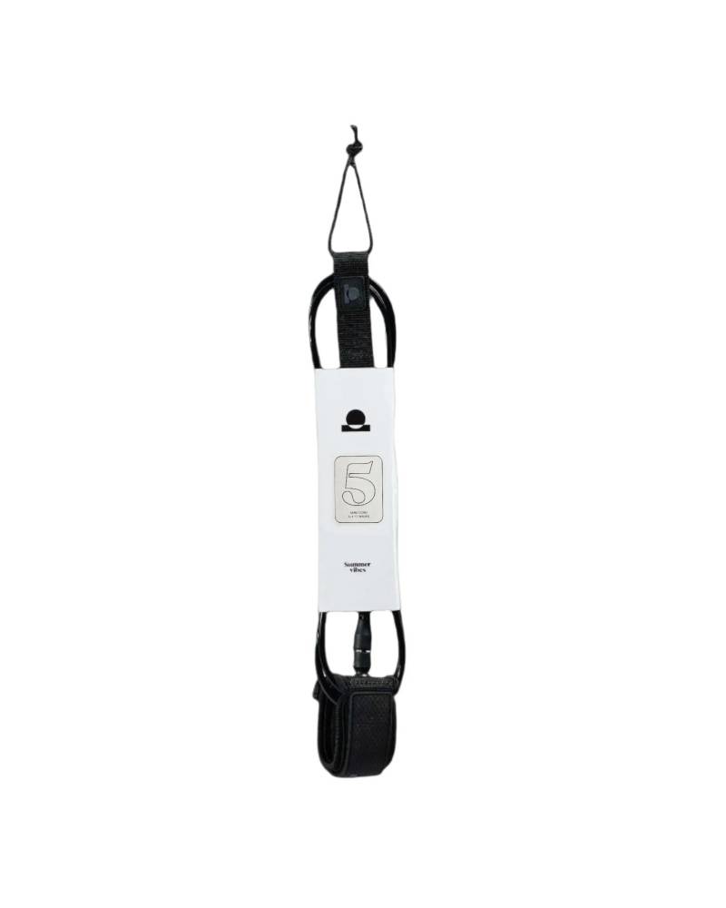 Summer vibes Session 5ft Surfboard Leash Leg rope - Black - Summer vibes