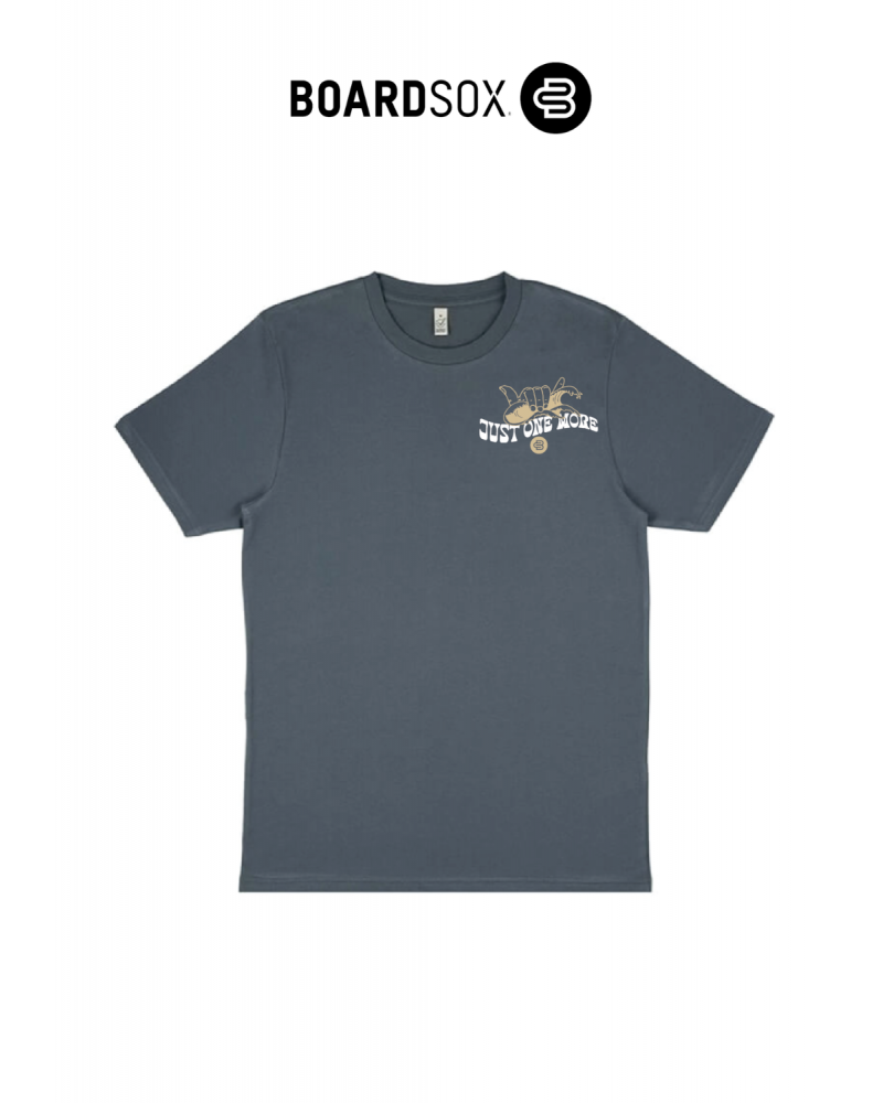 Boardsox Just One More  T-Shirt -  Dark Grey. ♻️