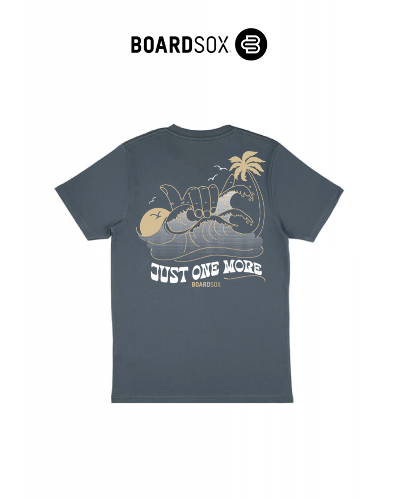 Boardsox Just One More  T-Shirt -  Dark Grey. ♻️