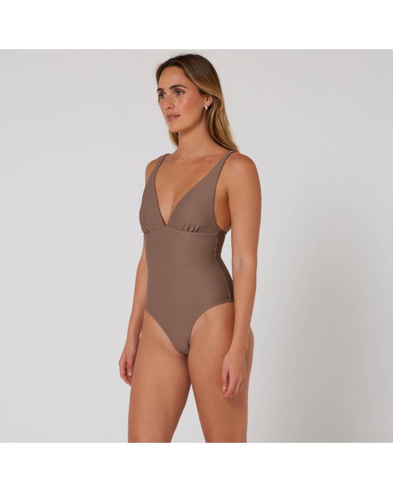 Hyams-Rib Plunge One Piece