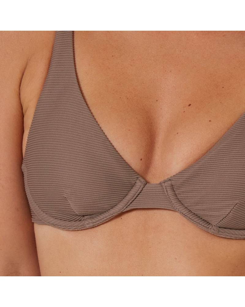 Hyams-Rib Bra Bikini Top