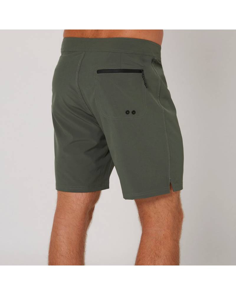 Side view Olive shorts
