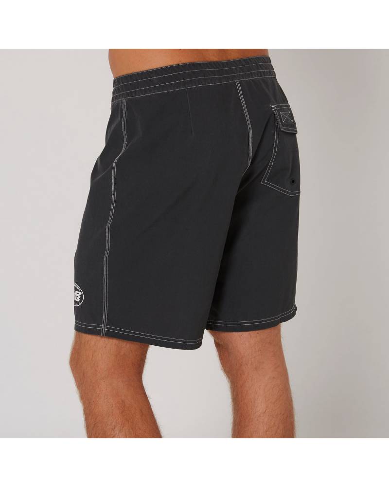 Back view black boardshort