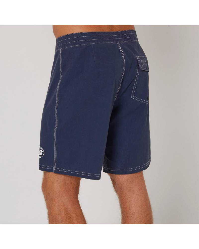 Back view navy boardshort