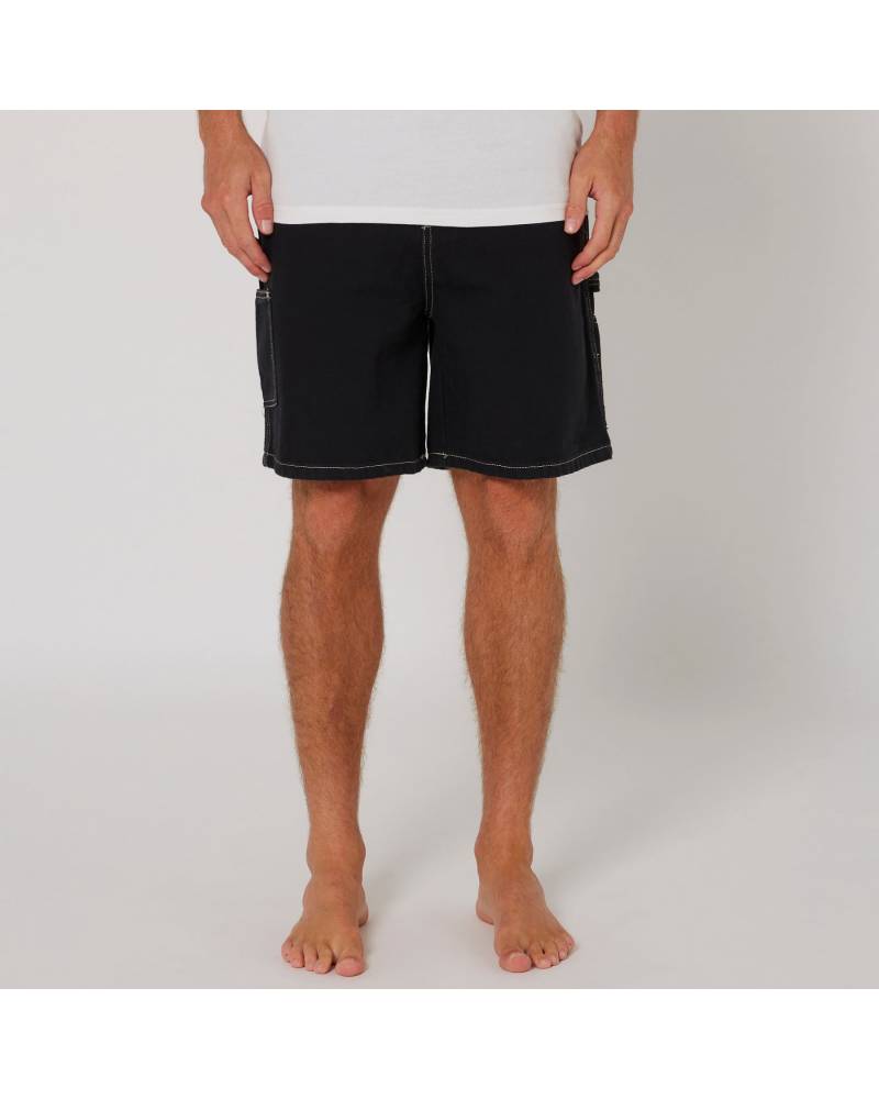 Full view of black shorts