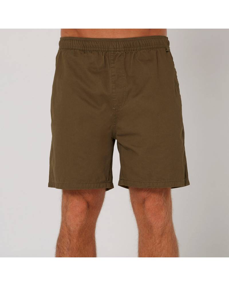Front view Army Green shorts