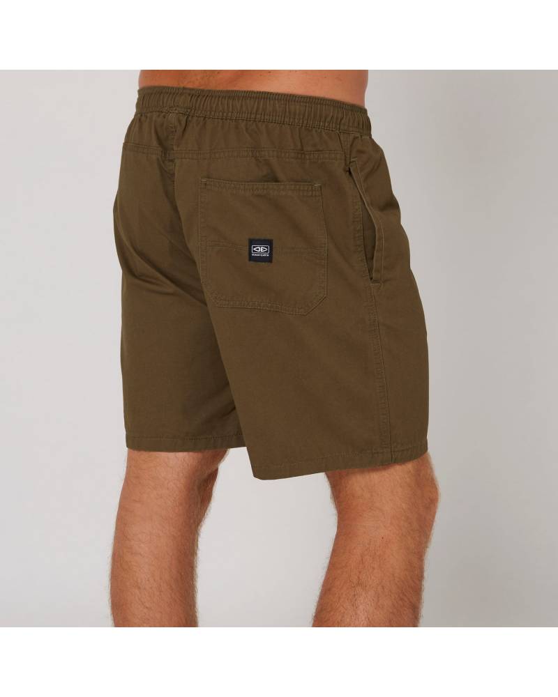 Back view Army Green shorts