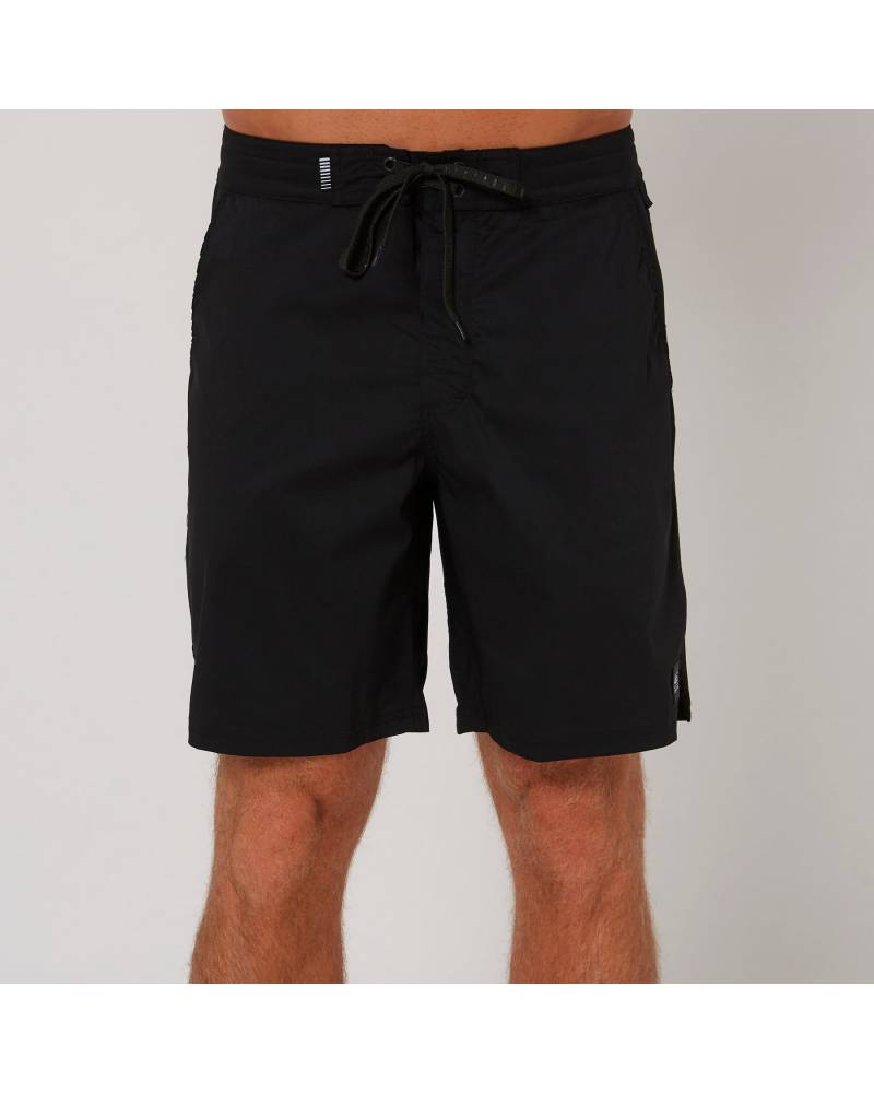 Front view black boardshort