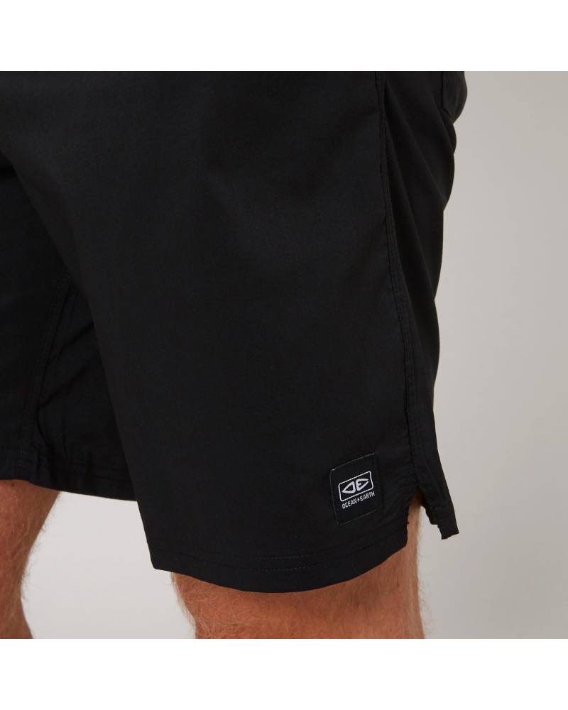 Close-up logo black boardshort