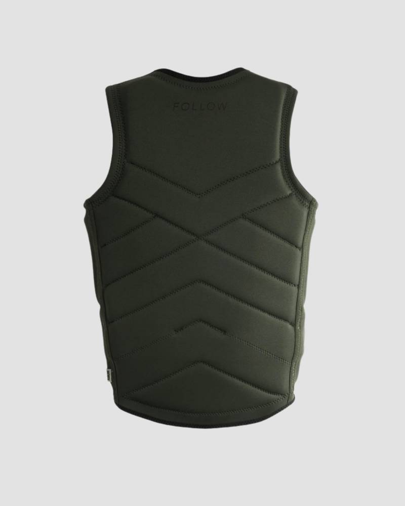 Follow Atlantis Life Jacket - Olive Back